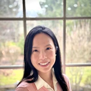 Person in front of a window