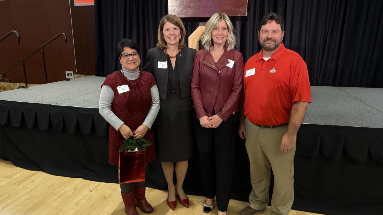 Staff members celebrated at the year of service celebration